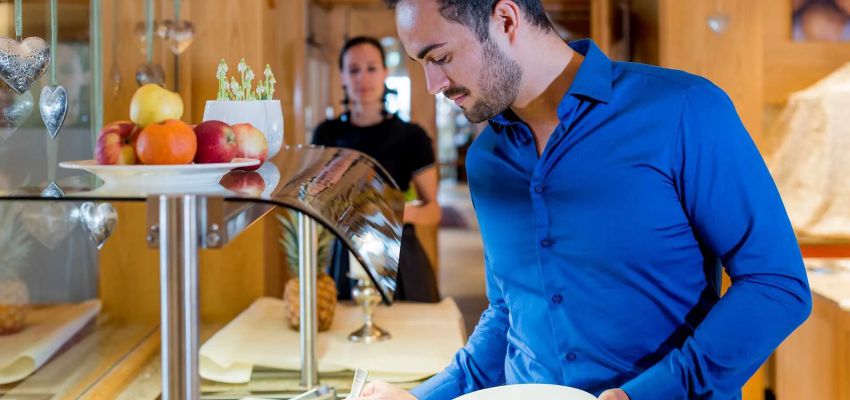 Salad buffet in Hotel Walserberg